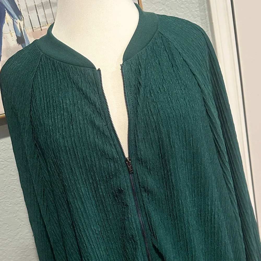 SHEIN Curve Sz 3X Forest Green Ribbed Utility Jacket - Picture 2 of 10